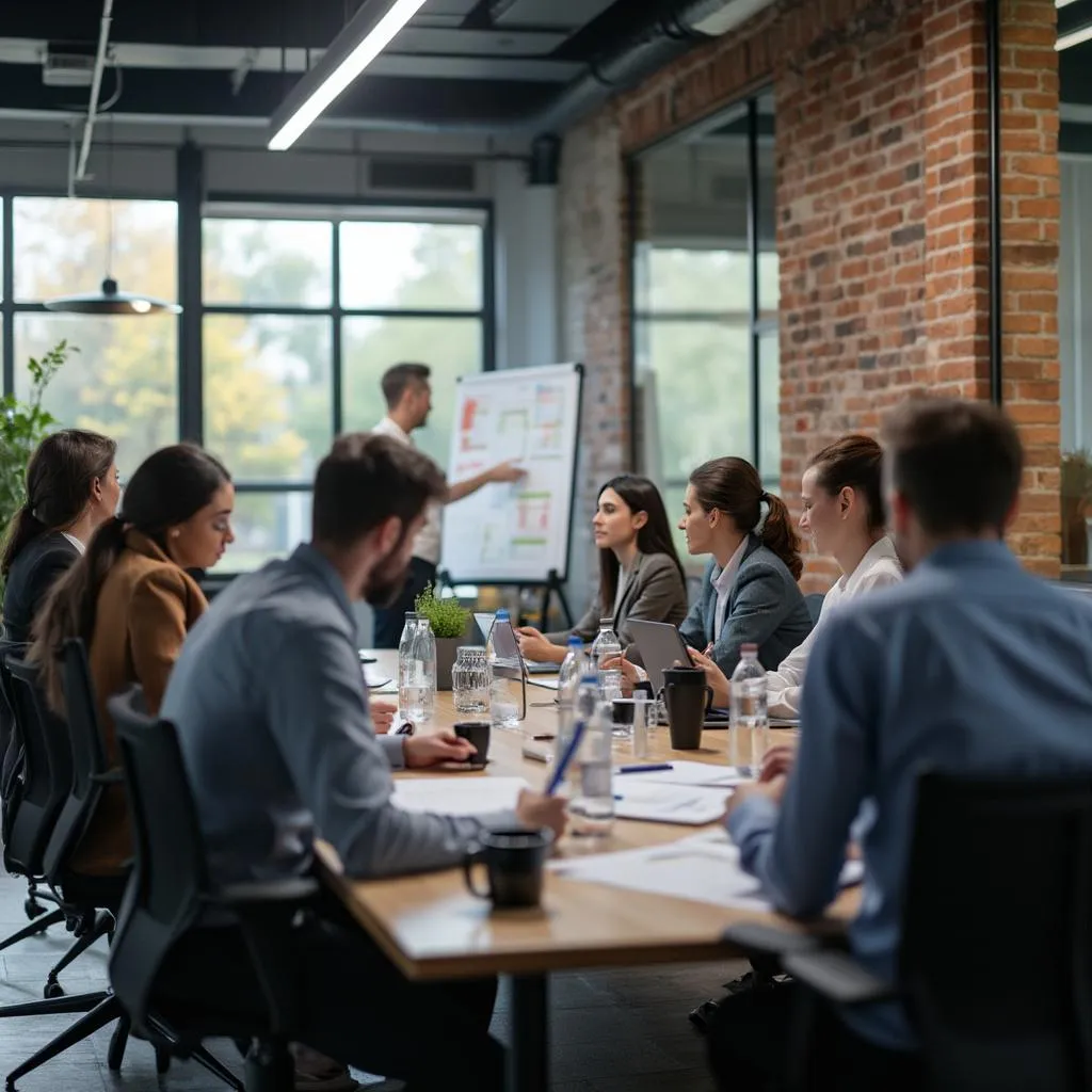 Workshop mit Beratern und Klienten